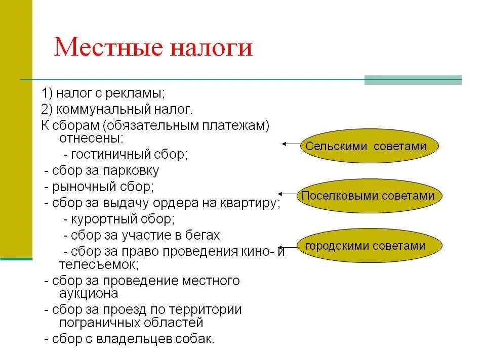 Курортный налог это какой налог. Перечислите местные налоги и сборы. Местные налоги это какие. Перечислите местные налоги. К какому виду налогов относится местный налог.