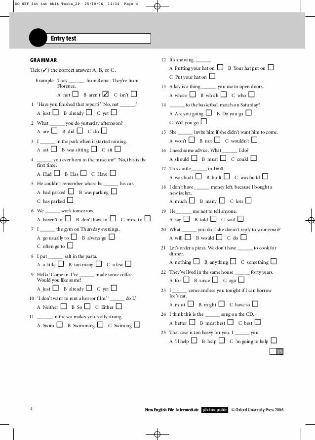 Tests enter. Тест English file Intermediate 1. English file Upper Intermediate Test 1 ответы. Pre-Intermediate Test 1 ответы. Level Test 2a pre-Intermediate ответы.