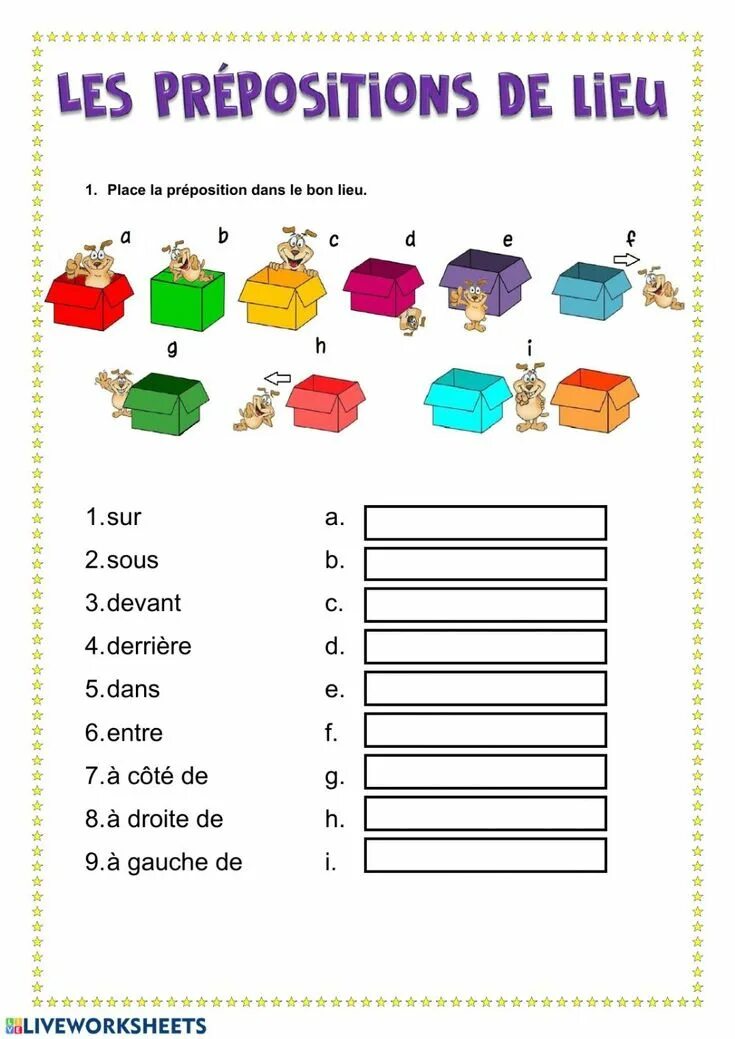 French exercises. Французский worksheets. предлоги места во французском языке упражнения. французский язык worksheets. preposition французский exercises.