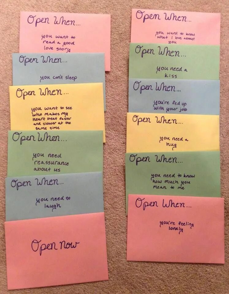 Open when letters