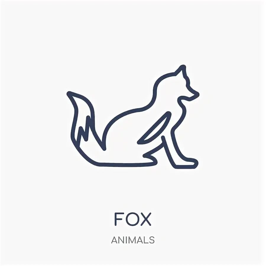 Fox line. Электронный кошелек лиса на значке изображена.