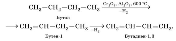 Бутадиен водород реакция