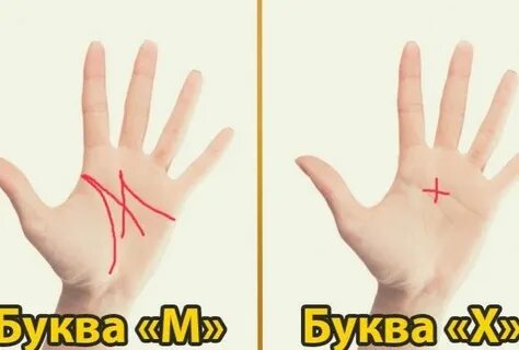 Что означает буква м на ладони