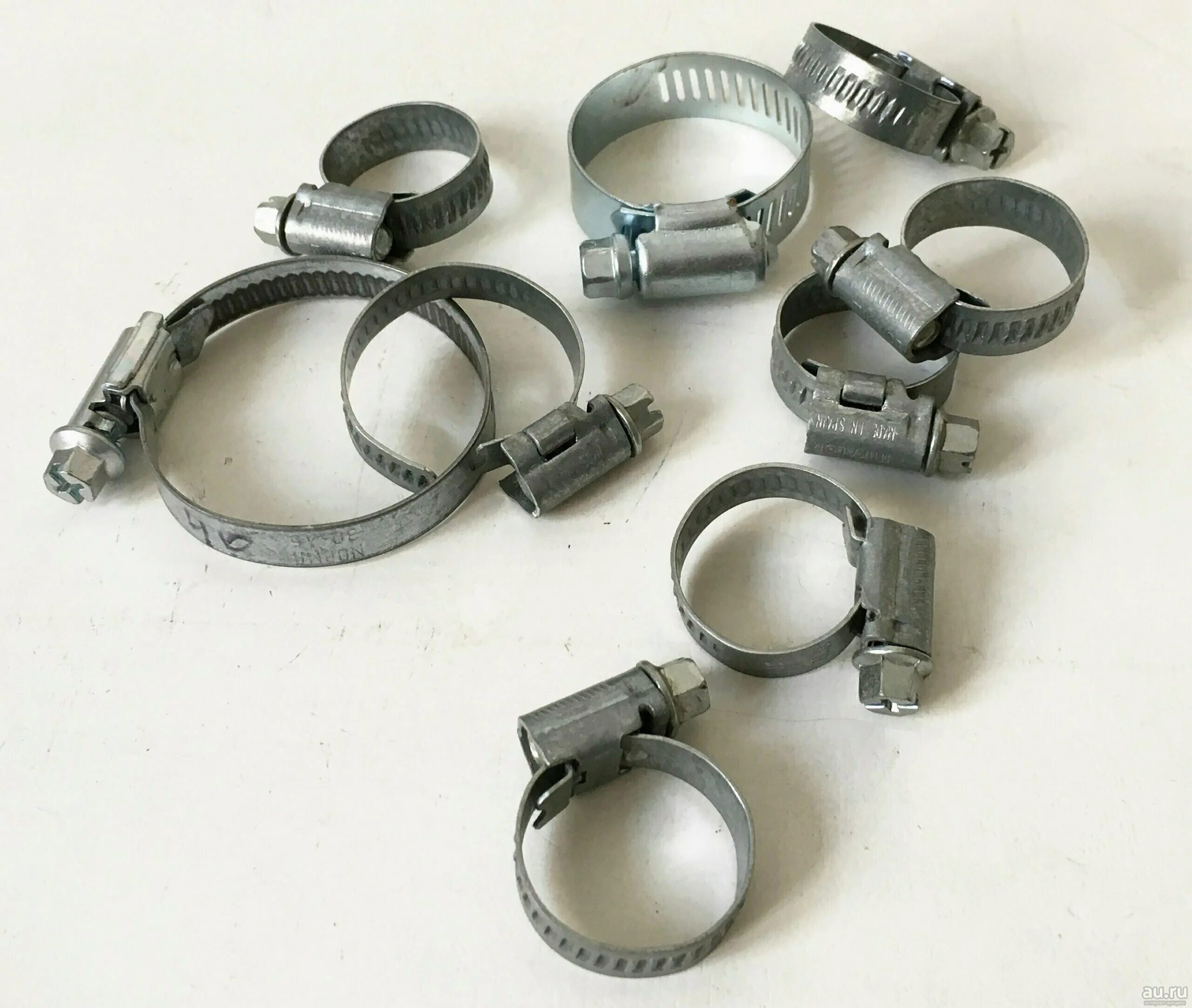 хомут на глушитель vw passat b7. 2h0253725. Metal clamp. хомут глушителя cbr 600f 2. сталь, накатная лента 9мм, 35-50мм (3787-35-50).