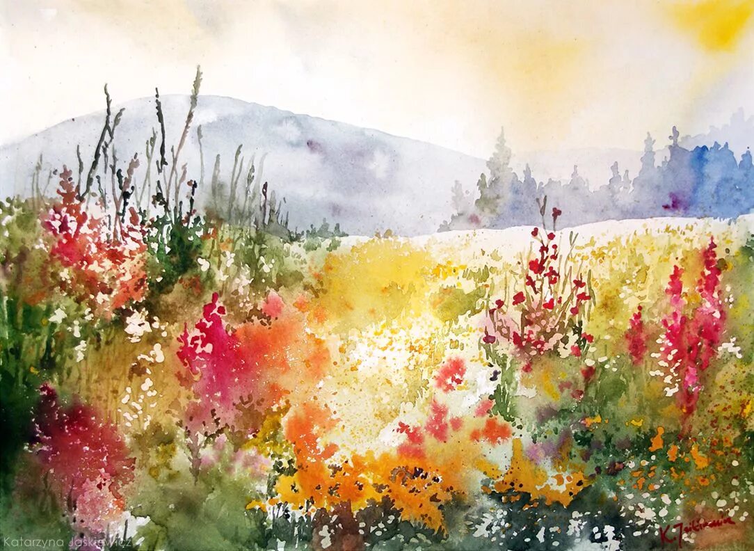 Открываем акварель. Лес акварелью. Ковалик художник акварелист. Рисунки акварелью. Художник prakashan puthur.