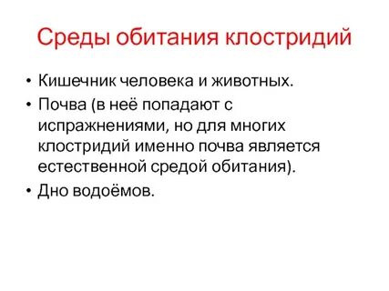 Клостридии в кишечнике