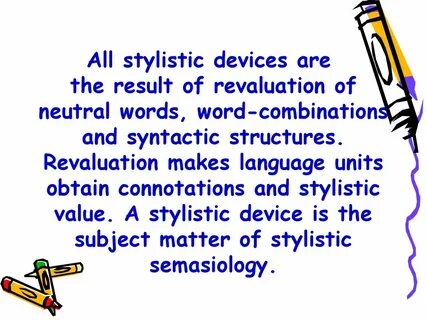 Stylistic analysis