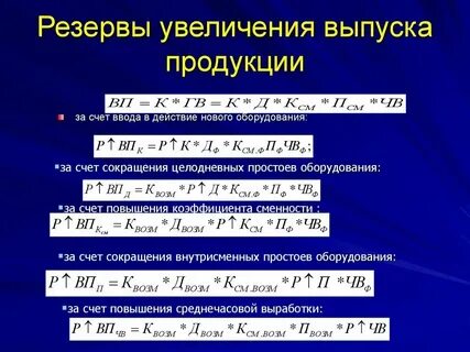 Определить выпуск продукции