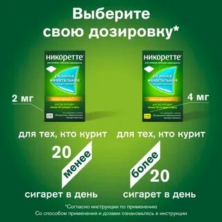 Никоретте жевательная