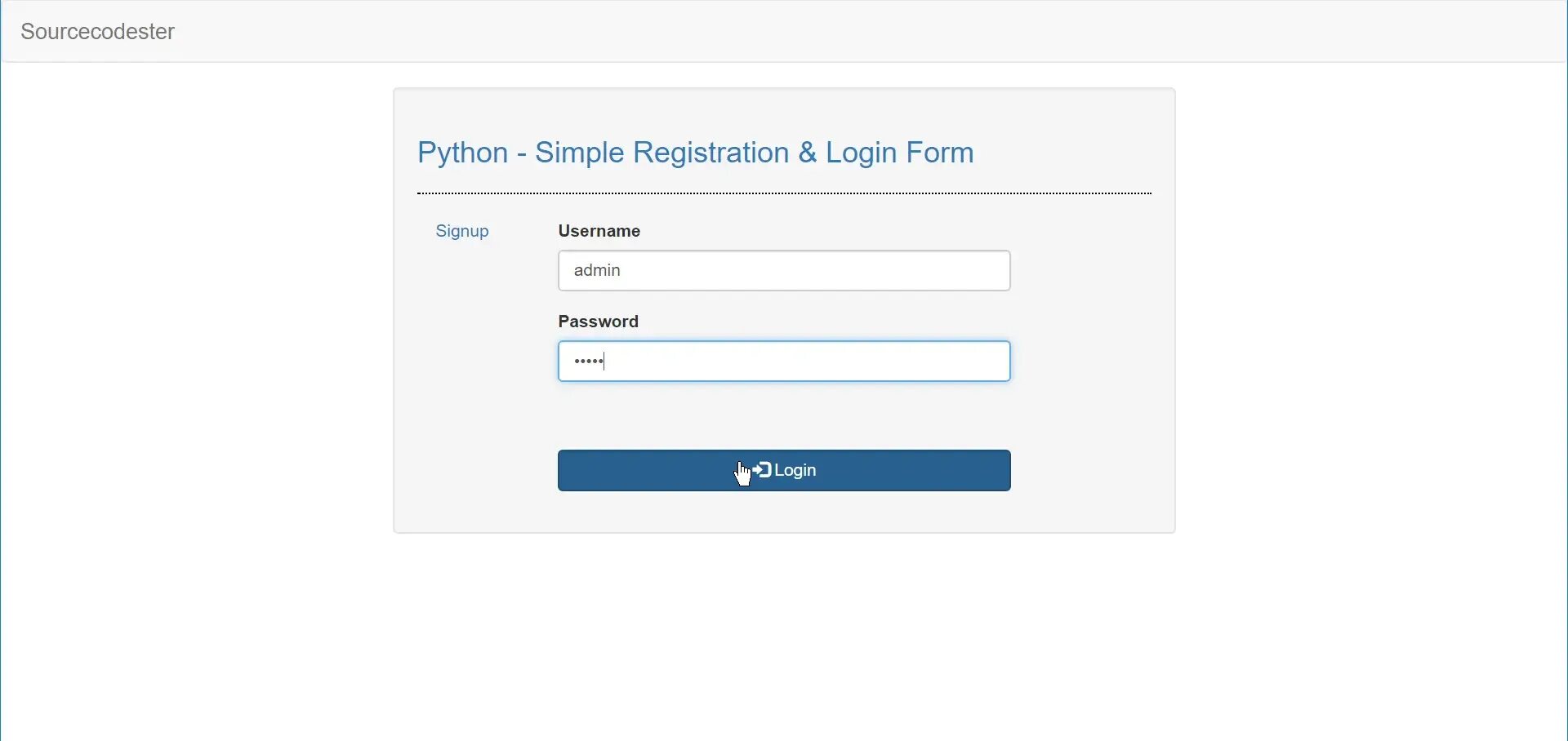 Registration login