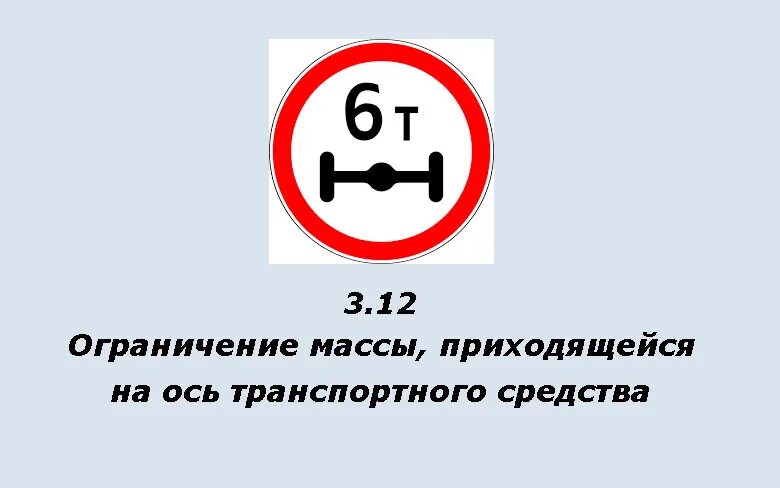 Ограничение по весам на дорогах. Дорожный знак «ограничение нагрузки на ось 6 тн». Знак ограничение массы на ось. Знак 3.12 ограничение нагрузки на ось. Знак ограничение нагрузки на ось 10 тонн.