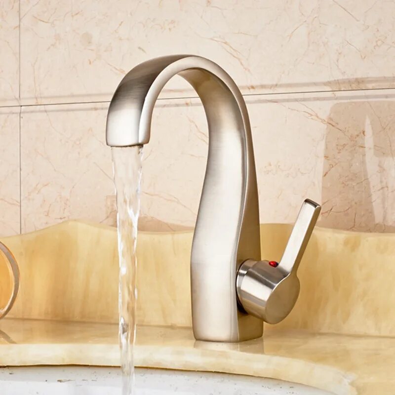 Смеситель Nickel Brushed. Смеситель basin Faucet DBN 1257. Кран матовый никель. Смеситель никель матовый.