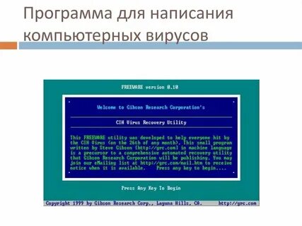 Написание программ компьютера