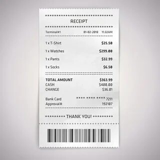 Receipt bill