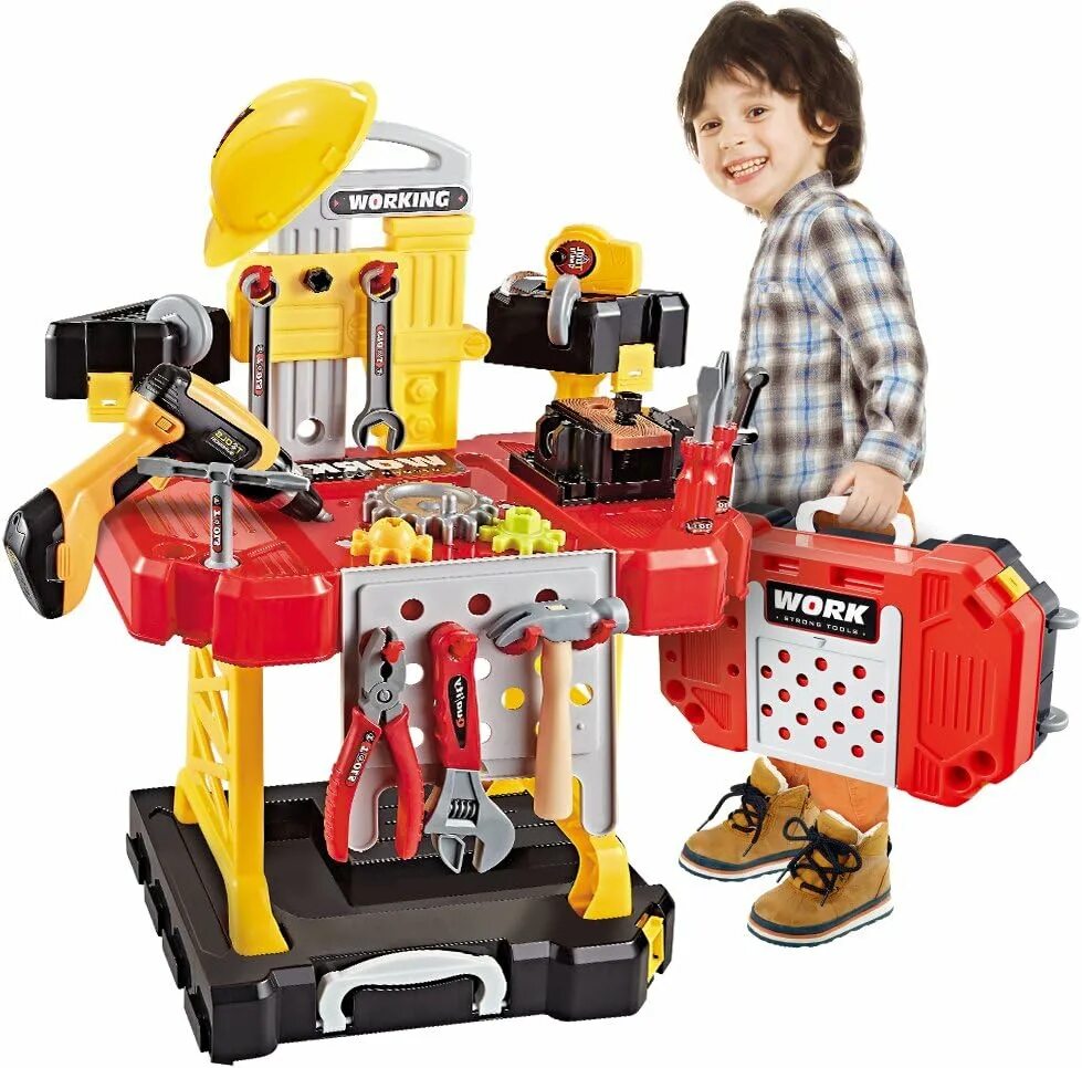 Детский игрушечный набор. Tools workbench игровой набор. Набор инструментов Kids Workshop 2156. Kids Tool набор инструментов. Игровой набор инструментов для мальчиков.