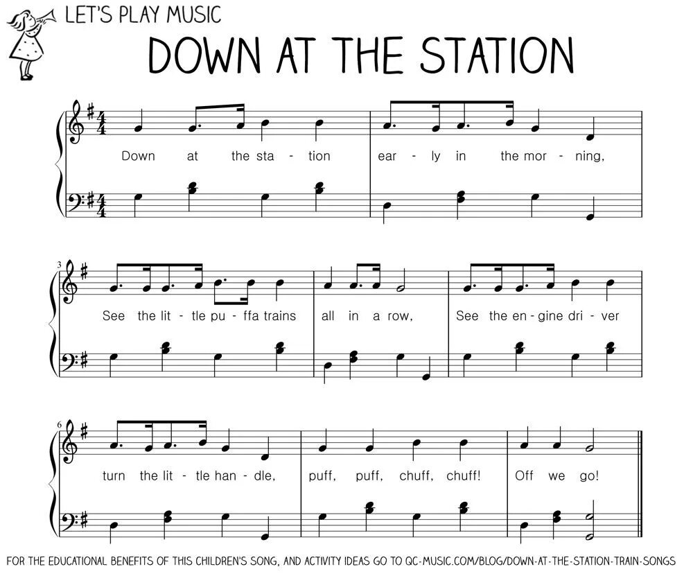 Слова песни down. Down at the Station Ноты. Down at the Station слова. The sixth Station Ноты. Train Station Ноты для фортепиано.