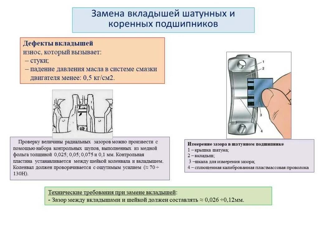 Зазор между вкладышами. Измерение зазора между вкладышем и коленвалом. Тепловой зазор между вкладышем шатунной шейки коленвала. Зазор между вкладышем и шейкой коленвала. Зазор между коленвалом и вкладышем.