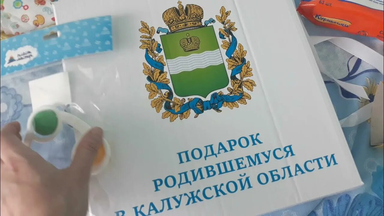 Подарок от губернатора новорожденным. Подарок новорожденному калуга. губернаторский подарок при рождении ребенка.