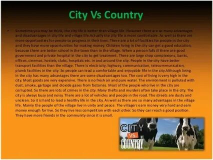 What is your city village like
