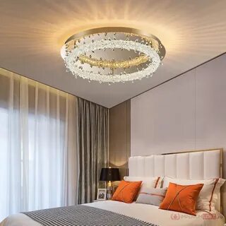 Bedroom crystal chandelier