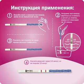 Фото инструкции теста на беременность
