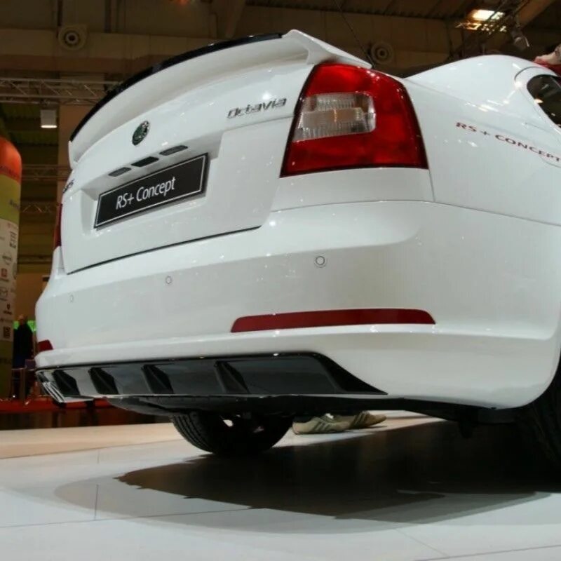 Задний диффузор на шкода. Диффузор задний skoda octavia a5 rs. octavia a5 задний диффузор.