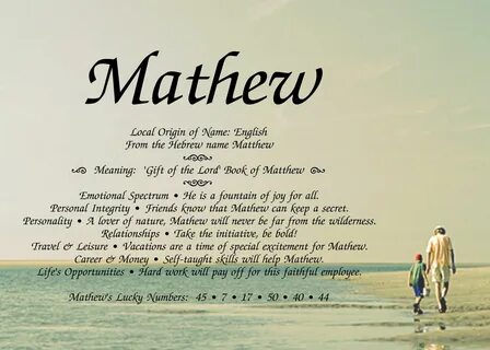 Matthew Name Meaning