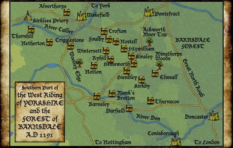 Robin hood sherwood builders карта. Карта Робин Гуда Шервудский лес. Шервудский лес на карте Англии. Ноттингем и Шервудский лес карта. Робин Гуд карта Ноттингема.