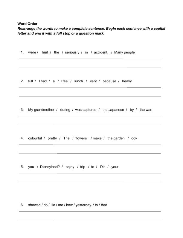 Marked word order. Word order Worksheets. Word order in sentences Worksheets. Word order pre Intermediate. Sentence Word order.