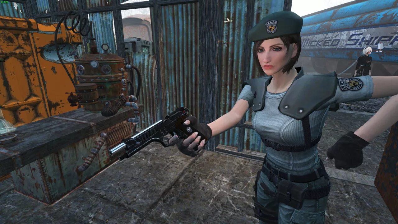 Фоллаут 4 моды девушка. Fallout 4 мод resident evil 5. lucy mclean fallout 4 mod. фоллаут 4 моды на сумки и рюкзаки.