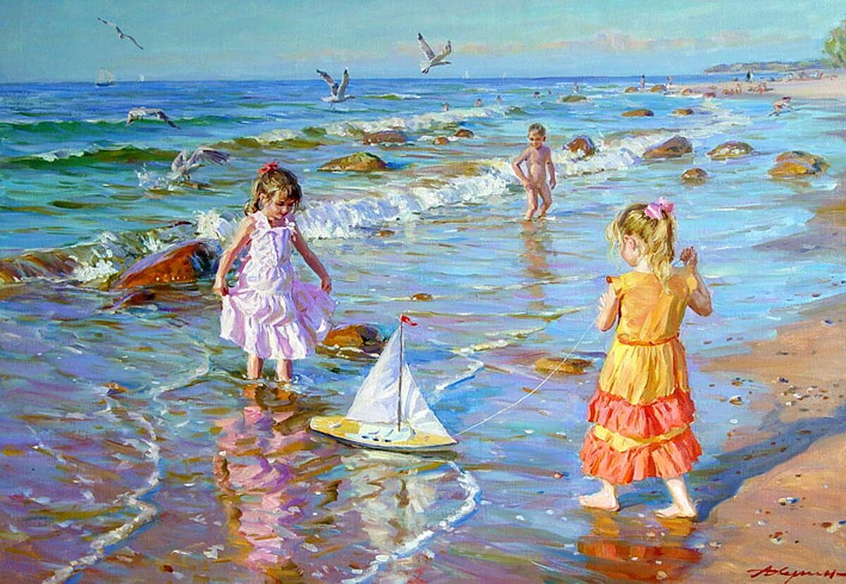 токарев владимир федорович художник. александр аверин художник картины. детство. картины лета и детей художников. владимир гусев (vladimir gusev) художник.