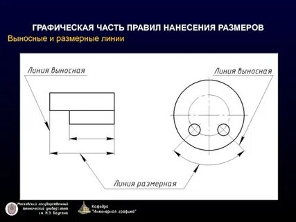 Размерные и выносные линии на чертеже проводят