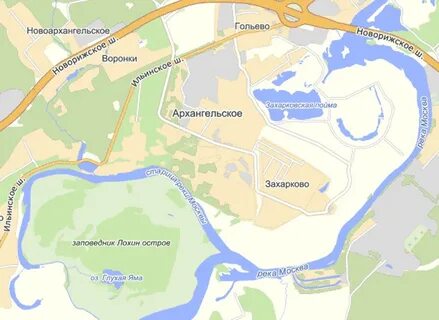 Поселок архангельское карта