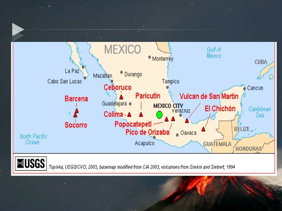 Названия вулканов северной америки. Вулкан Орисаба на карте Северной Америки. Вулкан Парикутин в Мексике. Вулканы центральной Америки на карте. Вулканы центральной Америки.