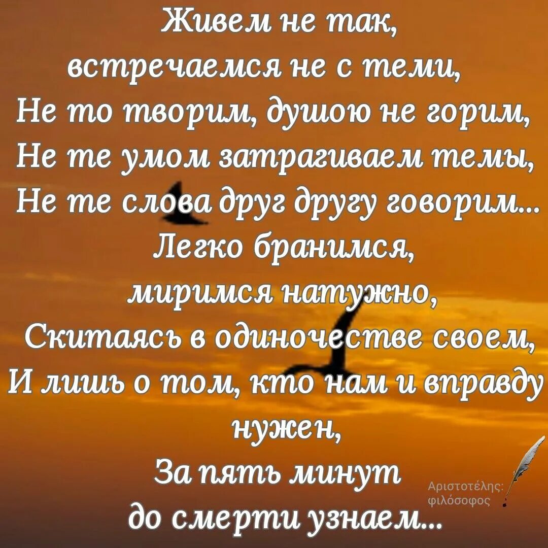 Жизнь прожитая дважды. Живем не так встречаемся не с теми не то творим душою не горим. Живем не так встречаемся не. Стихи которые должен знать каждый. Стихи про сожаление о прожитой жизни.