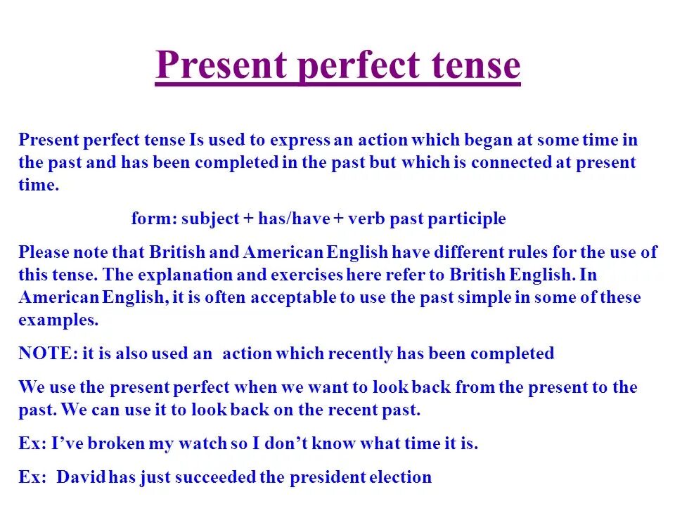 1 the perfect tense forms. Present perfect Tense правило. Present perfect Tense in English. Perfect English Grammar present perfect. English present perfect present perfect.
