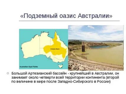 Артезианский бассейн на карте