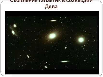 Галактики в созвездии девы