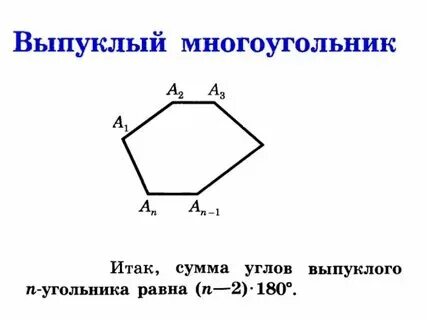 Сумма внутренних углов 8 угольника. Сумма внутренних углов 8 угольника