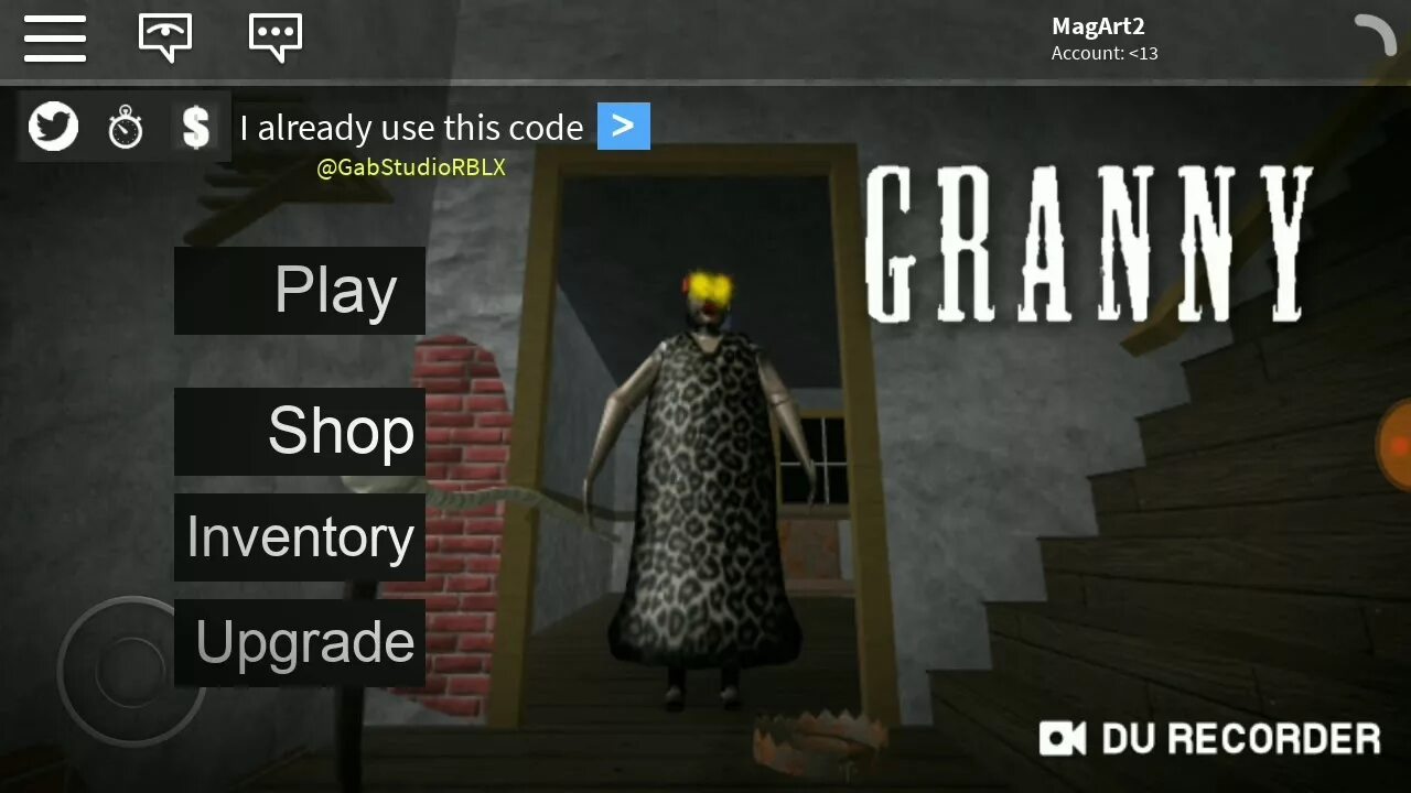 Коды Granny Roblox