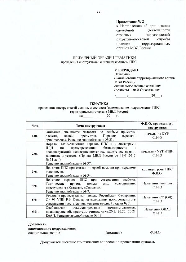 Наставление 495. План мероприятий ППСП. План работы подразделения ППСП. Регламент сотрудника полиции. Приказ ППСП.