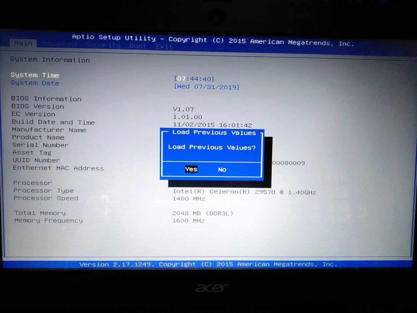 Previous values. UEFI dell. Dell UEFI BIOS. Add Boot option dell. Load UEFI defaults что это.