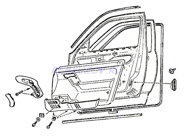 Устройство двери автомобиля. Схема замка двери ВАЗ 2110 передняя левая. Схема замка передней двери ВАЗ 2110. Дверь передняя правая ВАЗ 2110. Передняя правая дверь ВАЗ 2110 изнутри.