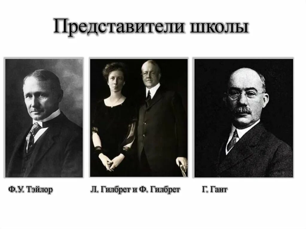 Школа научного управления Тейлора. Школа научного управления ф и л Гилбрет. Тейлор Гилберт Гантт.