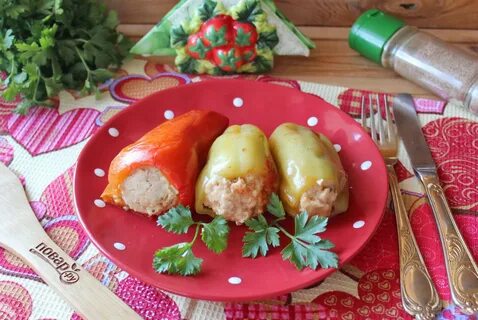 Овощной фаршированный перец без мяса