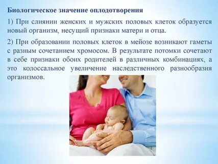 Биологическая роль оплодотворения