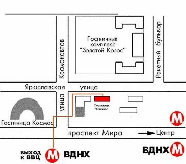 Гостиницы карта метро