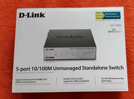 Коммутатор d link des 1005d