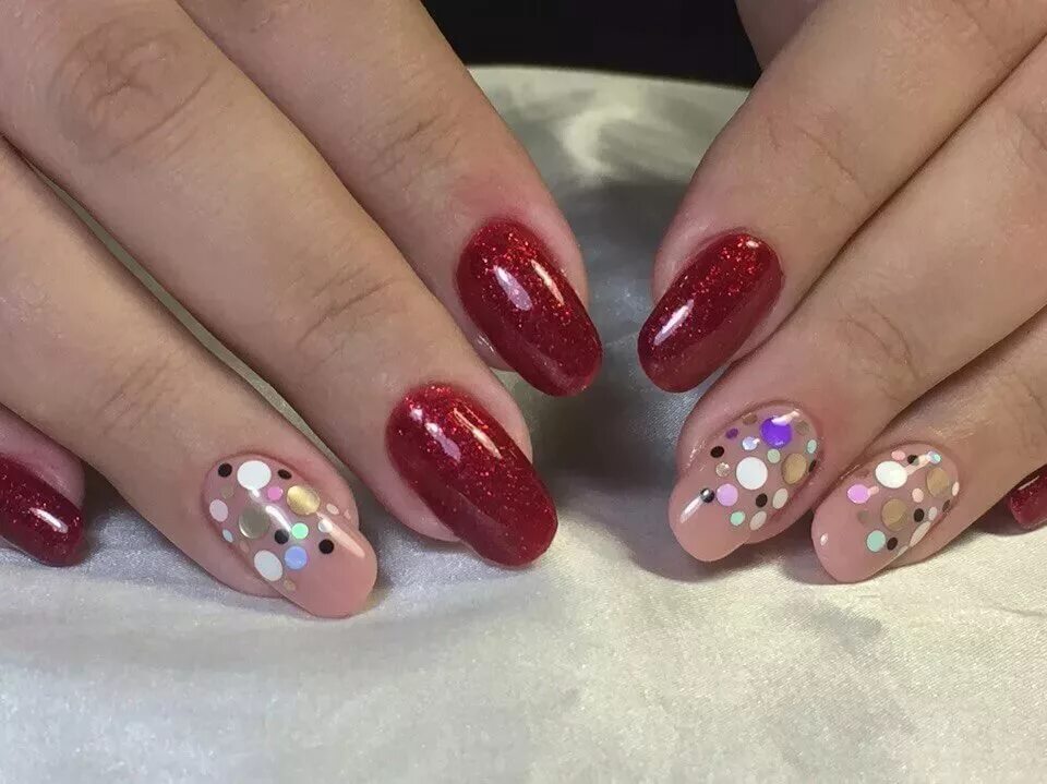 Дизайн ногтей на круглые ногти Trendy Winter Acrylic Short Nail Designs