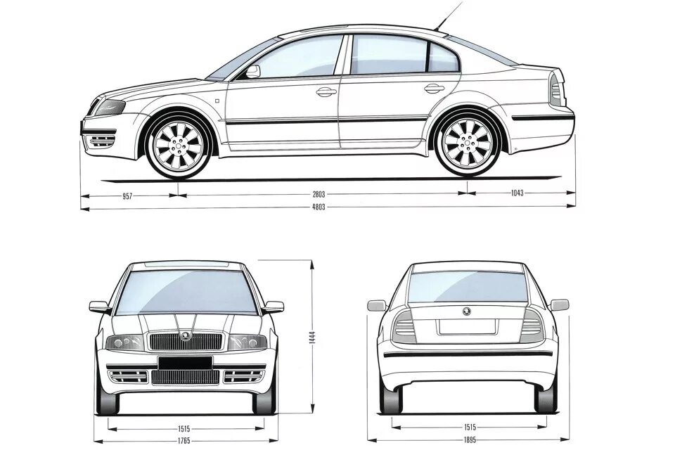 Skoda octavia габаритные размеры. Шкода Суперб 1 габариты. Шкода Суперб 2007 габариты. Skoda Superb длина кузова. Габариты Шкода Суперб 1 поколения.